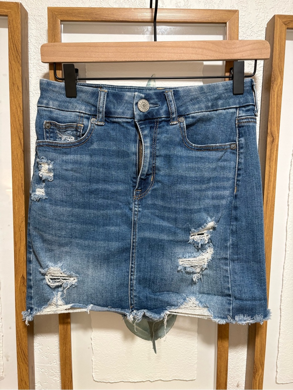 AE denim mini skirt